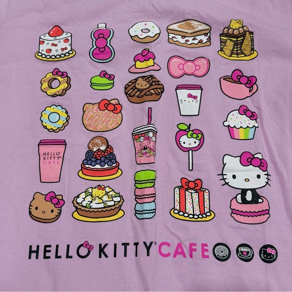 Sanrio Hello Kitty Cafe Van Exclusive Sweets T-Shirt - Picture 3 of 5